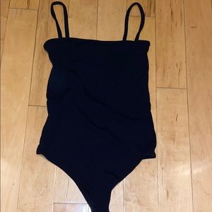 BRANDY MELVILLE Black ribbed bodysuit